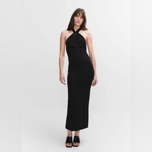 NWT Halter dress with back opening